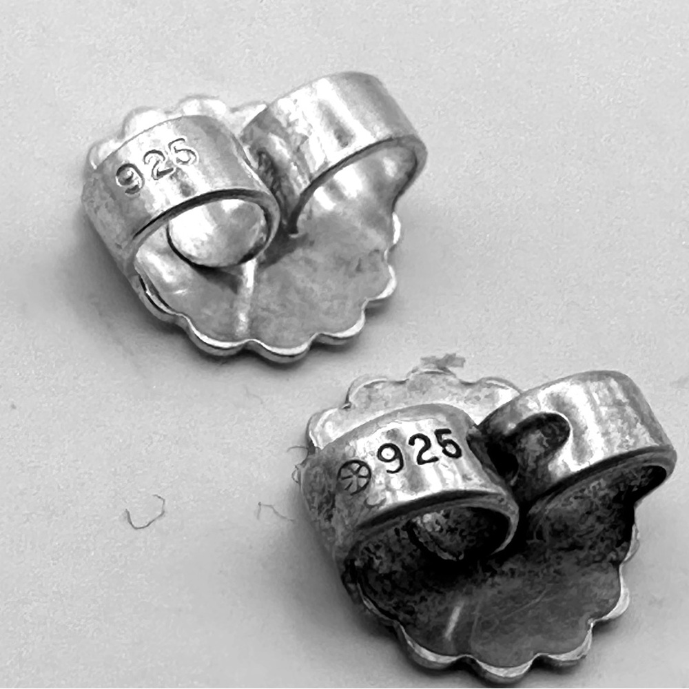 Lagos Caviar Small Silver Dome  Huggie Earrings - Picture 7 of 7